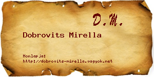 Dobrovits Mirella névjegykártya